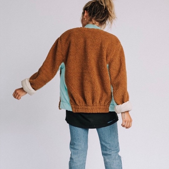 ⭐️SALE⭐️NWT FREE PEOPLE RIVINGTON SHERPA JACKET - Picture 4 of 7